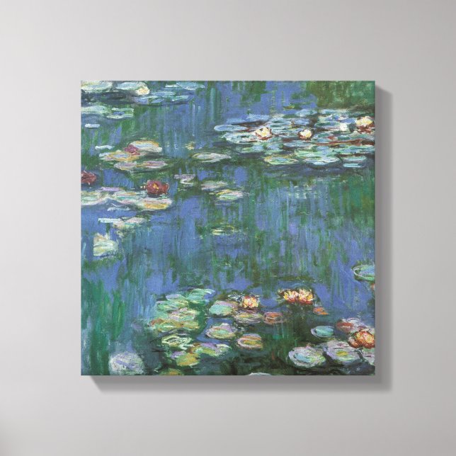 Lienzo Vintage Monet Water Lilies (Anverso)