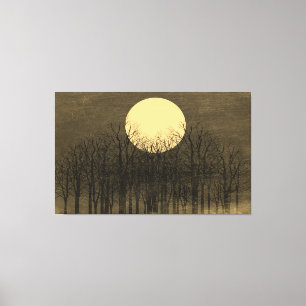 Lienzo Vintage Moon Night #4