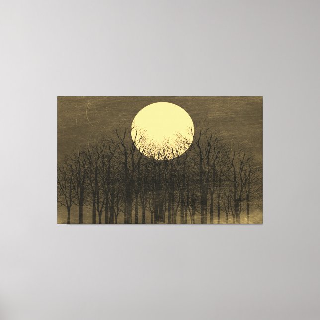 Lienzo Vintage Moon Night #4 (Anverso)