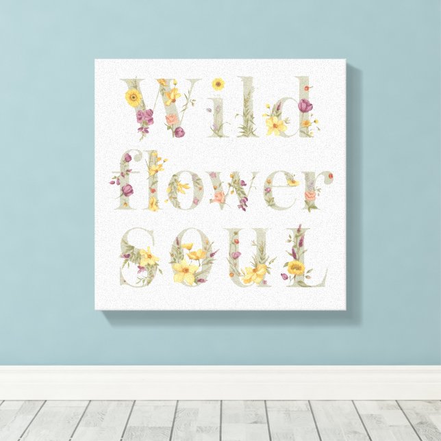 Lienzo Vintage Nature Lover Saying (Insitu (piso de madera))