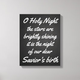 Lienzo Vintage O Holy Night | Guión para Navidades de piz