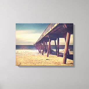 Lienzo Vintage Ocean Pier