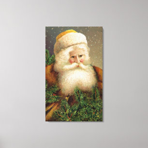 Lienzo Vintage Papá Noel 11