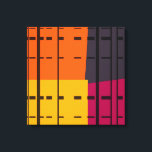 Lienzo Vintage Pop Art Colorous Pattern Canvas<br><div class="desc">Vintage Pop Art Colorful Stripes Patrón de tela enrollada</div>