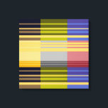 Lienzo Vintage Pop Art Colorous Stripes Patrón<br><div class="desc">Vintage Pop Art Colorful Stripes Patrón de tela enrollada</div>