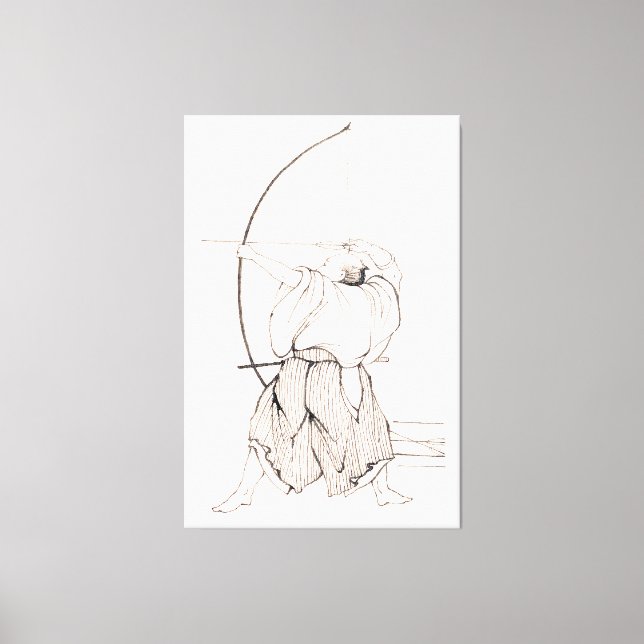 Lienzo Vintage Samurai Archer (Anverso)