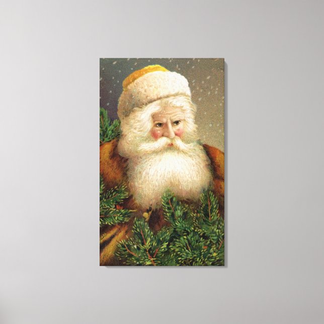 Lienzo Vintage Santa Claus 11 (Anverso)