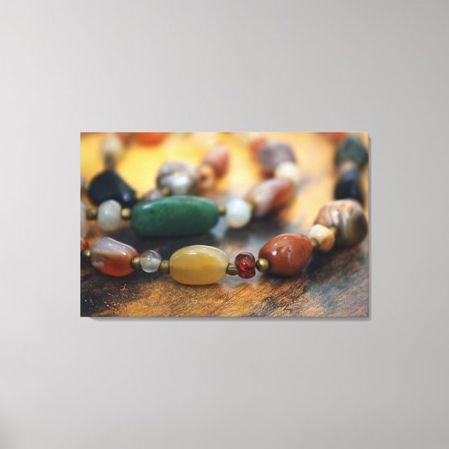 Lienzo Vintage Scottish Agate Necklace (Anverso)