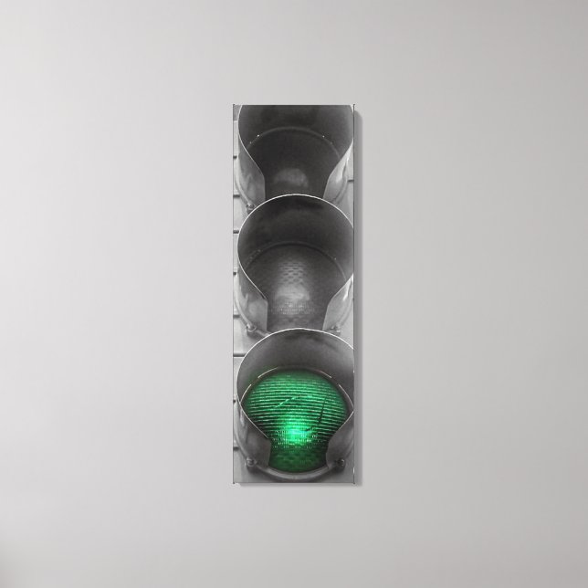 Lienzo Vintage Traffic Light Canvas Art (Anverso)