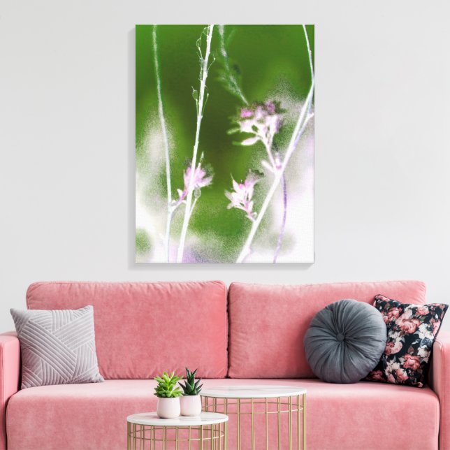 Lienzo Vintage Trees & Flowers – Enchanted Mystic Nature (Insitu (Sala de estar))