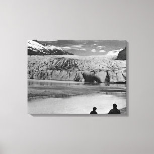 Lienzo Vintage USA Alaska Mendenhall glaciar Juneau
