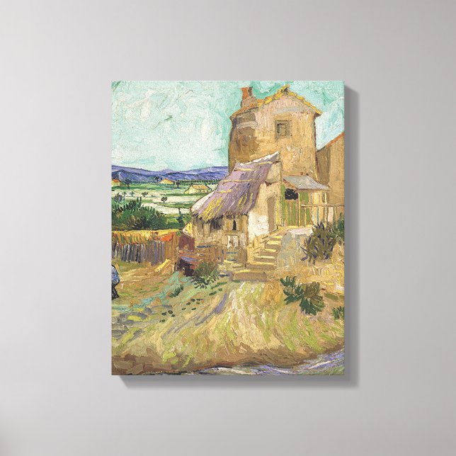Lienzo Vintage Van Gogh El Molino Antiguo (Anverso)