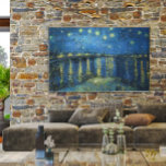 Lienzo Vintage Van Gogh Starry Night Sobre El Ródano<br><div class="desc">Una bonita impresión de "Noche estrellada sobre el Ródano" pintada en 1888 por Vincent Van Gogh (1853 - 1890). La pintura capturó el ambiente nocturno alrededor del río Ródano. El reto de pintar de noche fascinó a Van Gogh y al pintar la noche estrellada sobre el Ródano eligió un punto...</div>