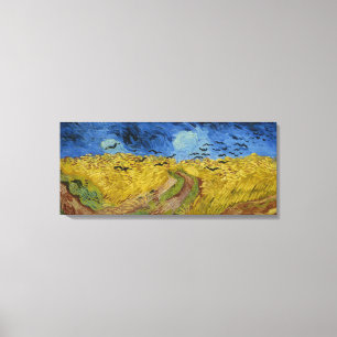 Lienzo Vintage Van Gogh Wheatfield Con Crows