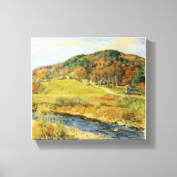 Vintage Willard Metcalf Noviembre Mosaic