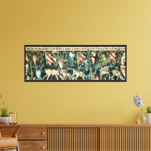 Lienzo Vintage William Morris Medieval Artúrico