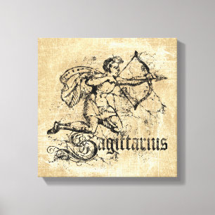 Lienzo Vintage Zodiac Sagittarius