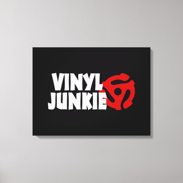 Lienzo Vinyl Junkie (Anverso)
