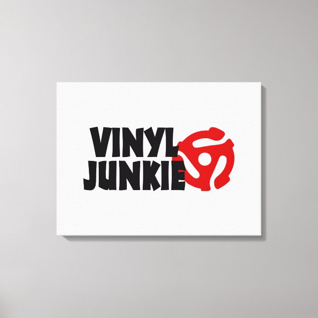 Lienzo Vinyl Junkie (Anverso)