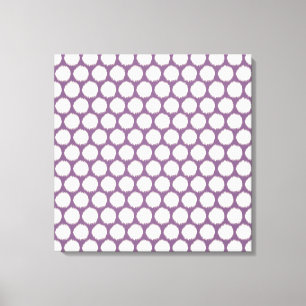Lienzo Violet Asian Moods Ikat Dots