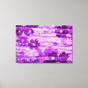 Lienzo Violet Floral Vintage