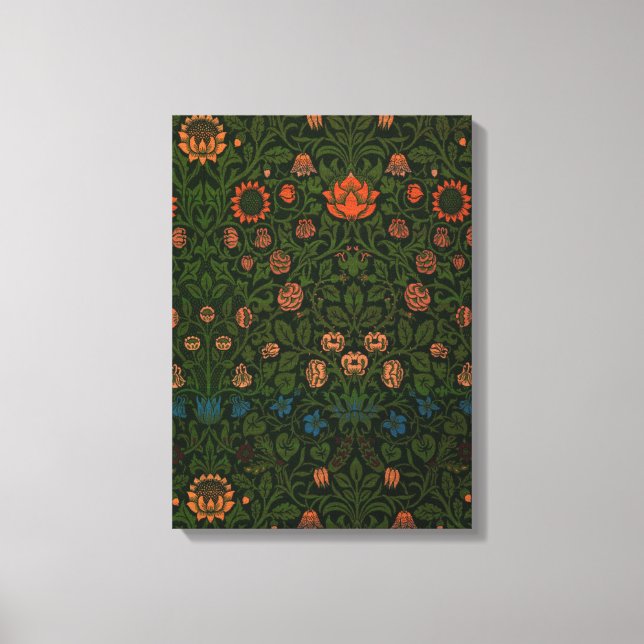 Lienzo Violet y Columbine (por William Morris) (Anverso)