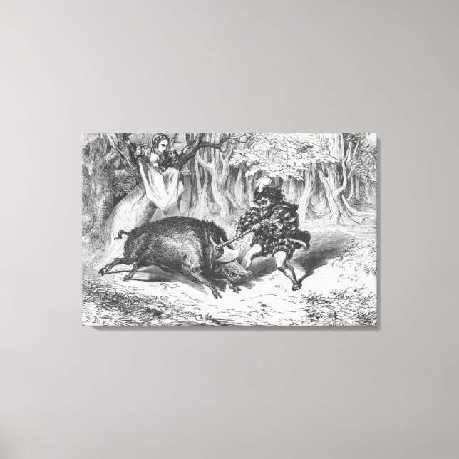 Lienzo Violette y Ourson (Anverso)