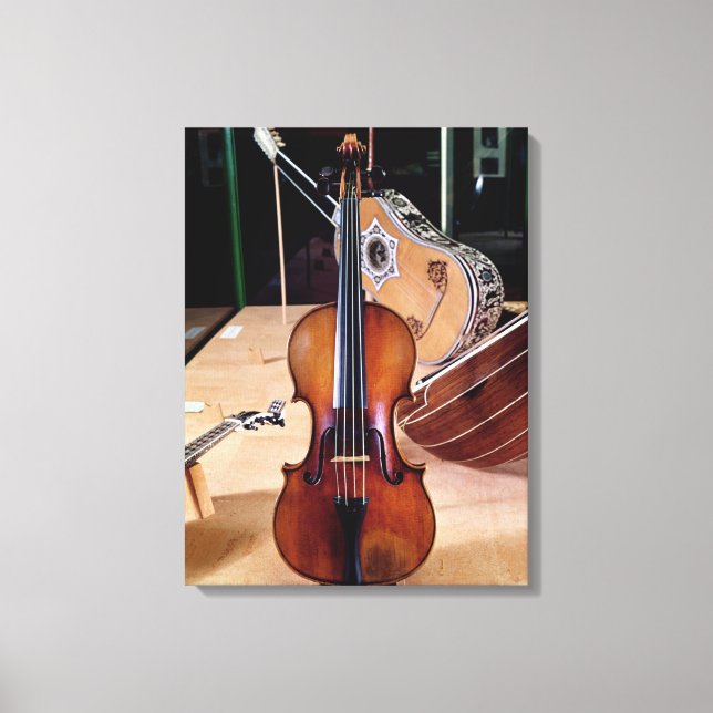 Lienzo Violín, de Stradivari, Cremona, 1699 (foto; (Anverso)