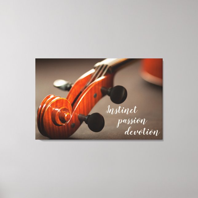 Lienzo Violin Head Inspiration Canvas (Anverso)