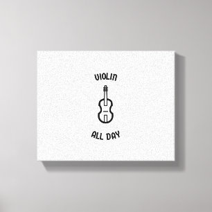Lienzo Violin todo el día