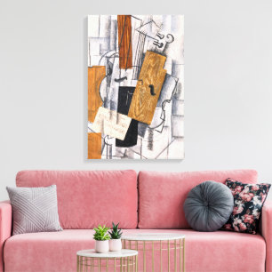 Lienzo Violin y Partitura   Georges Braque  