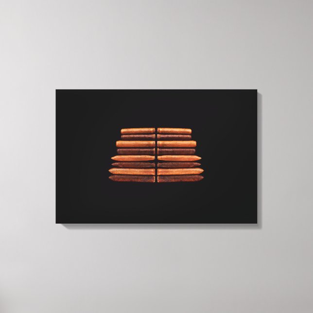 Lienzo Vip de los cigarros cubanos de Habana (Anverso)