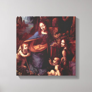 Lienzo Virgen de las Rocas de Leonardo da Vinci