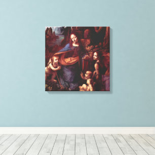 Lienzo Virgen de las Rocas de Leonardo da Vinci