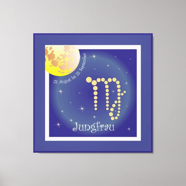 Lienzo Virgen el 23. agosto hasta el 23. septiembre (Anverso)