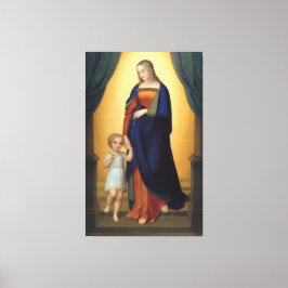 Lienzo Virgen María y el niño Jesús Religioso