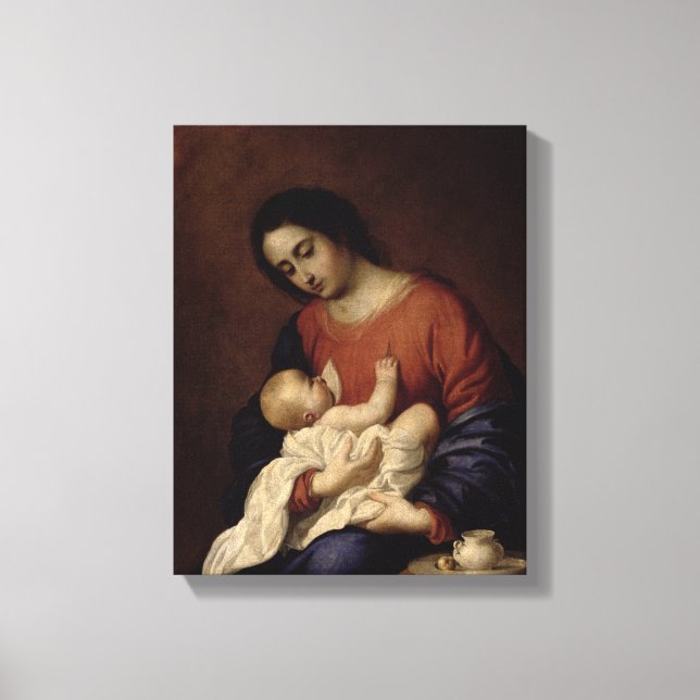 Lienzo Virgen y niño, 1658 (Anverso)