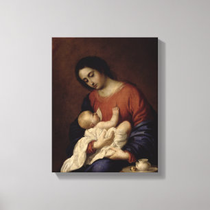 Lienzo Virgen y niño, 1658