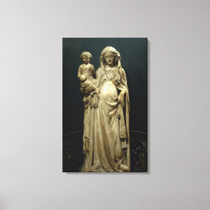 Lienzo Virgen y niño, c.1375 (alabastro)