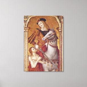 Lienzo Virgen y niño con los SS. Gregory y Martin