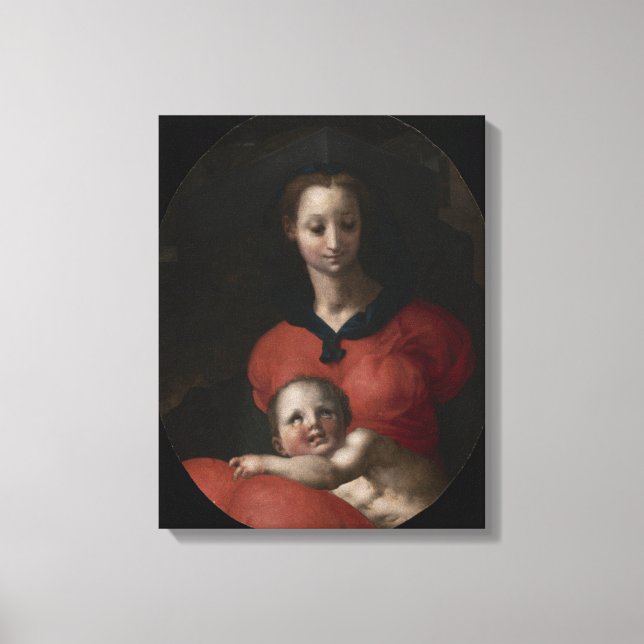 Lienzo Virgen y niño, conocida como la Madonna del Libro (Anverso)