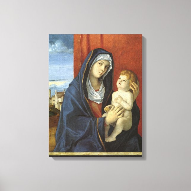 Lienzo Virgen y Niño de Giovanni Bellini (Anverso)