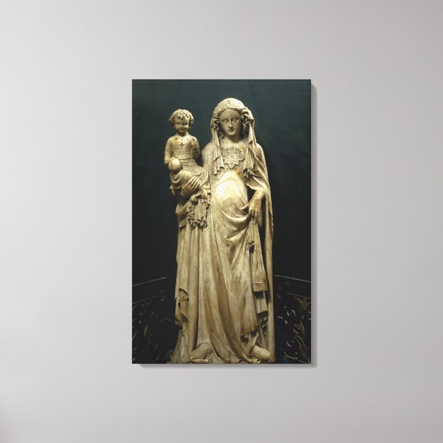 Lienzo Virgin and Child, c.1375 (alabastro) (Anverso)