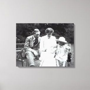 Lienzo Virginia Woolf con Clive y Julian Bell, 1910