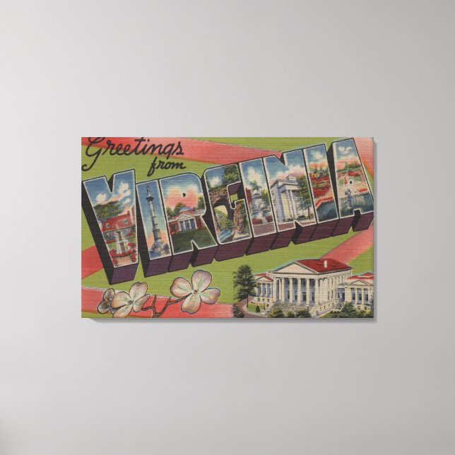 Lienzo VirginiaLarge Letter ScenesVirginia 5 (Anverso)