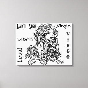 Lienzo Virgo La Virgen Zodiaco