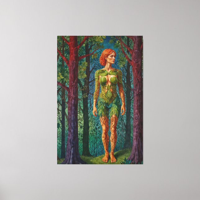 Lienzo “Viridra’s Portrait” -  Veins of the Canopy    (Anverso)