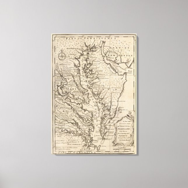 Lienzo Virigina y Maryland (Anverso)