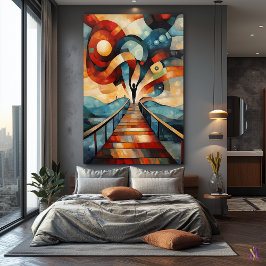 Lienzo Visión Cubista Moderna del Grito