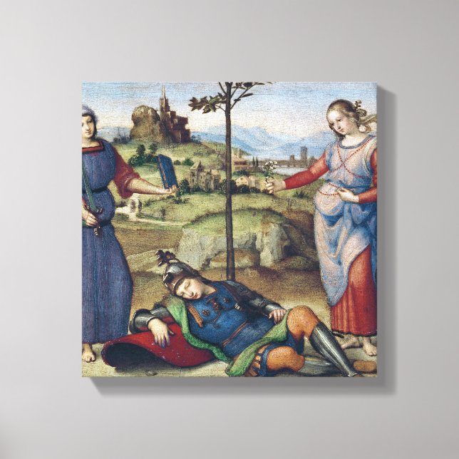 Lienzo Visión de un caballero, c.1504 (Anverso)